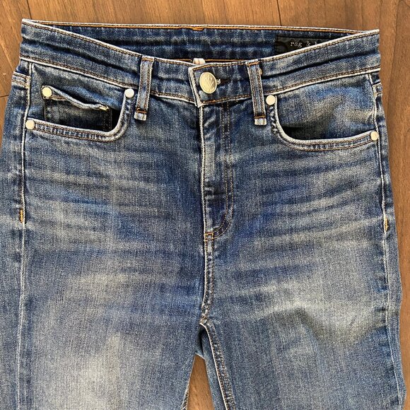 Rag & Bone Nina High Rise Ankle Cigarette Jeans - Size 25 - Picture 3 of 6